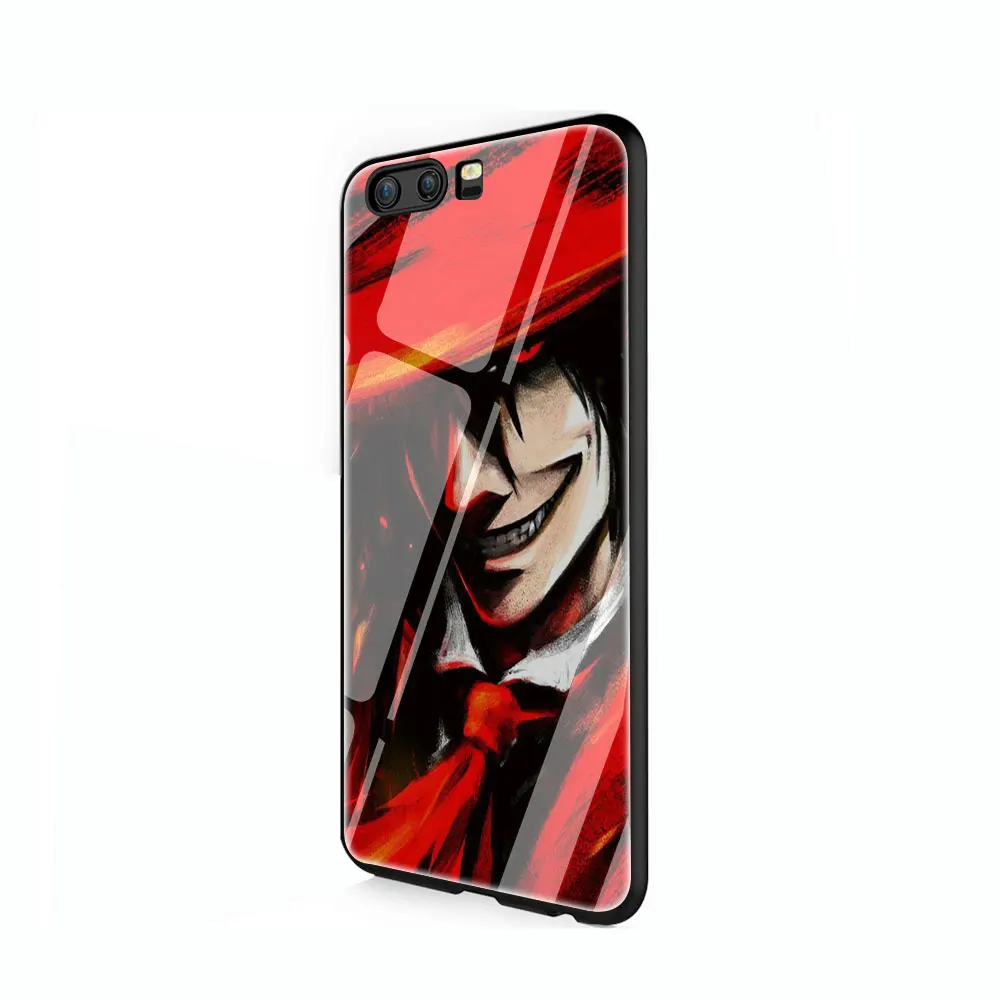 EWAU аниме Хеллсинг Алукард закаленное стекло чехол для телефона huawei mate P 10 20 30 Lite Pro Y9 Honor 8X 7A - Цвет: G1