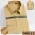 Bamboo Fiber Dress Shirts For Man Long Sleeved Shirt White Blue Classic Male Social Office Work Shirt 9