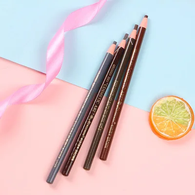 Fashion 5 Colors Eyebrow Pen Waterproof Fork Tip Eyebrow Tattoo Pencil Long Lasting Professional Eye Brow Pencil Charming Makeup