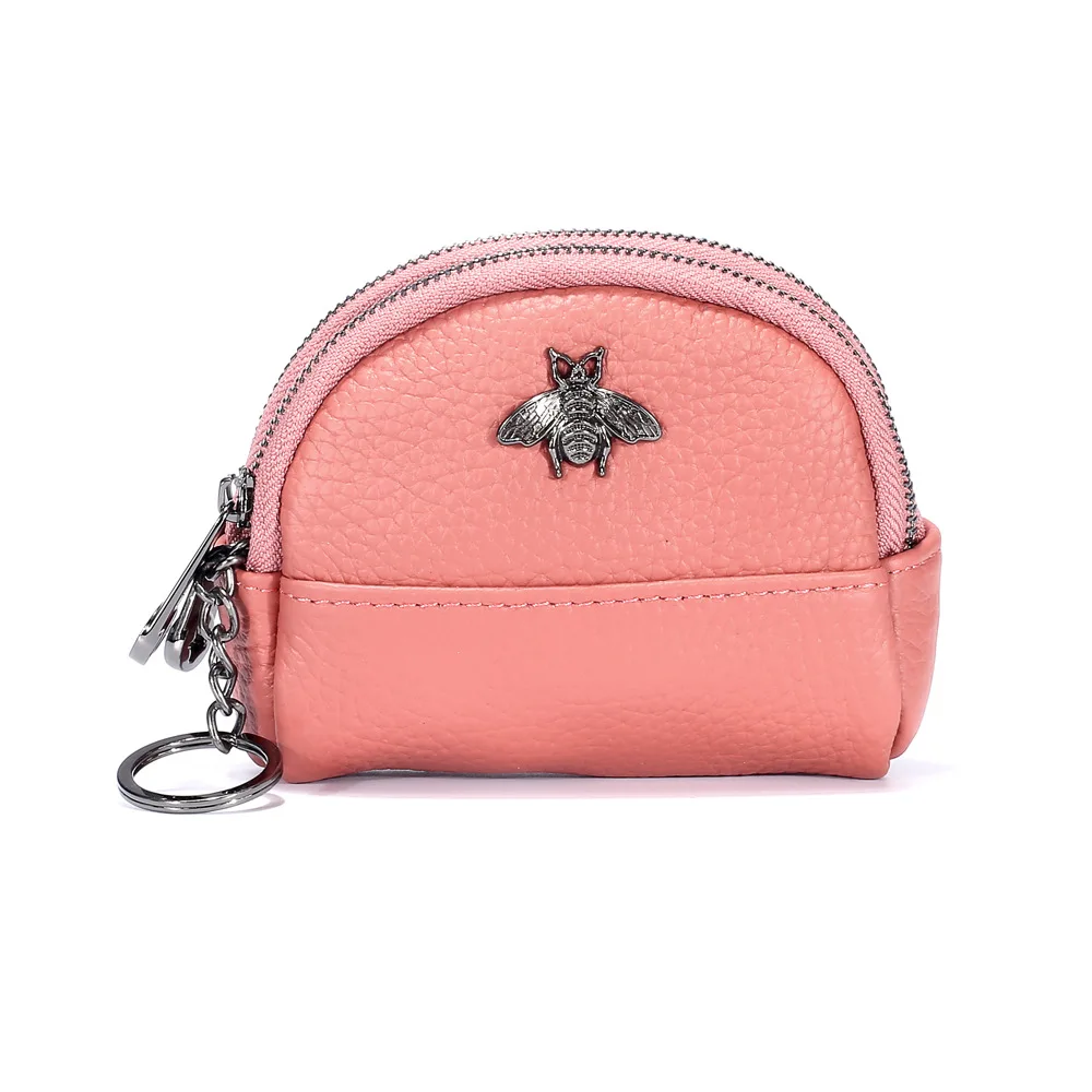 watermelon red 6005 CICICUFF женский кошелек для монет из натуральной кожи, Женский Органайзер на двойной молнии для путешествий, мини-сумочка, женская сумка для хранения, маленькие кошельки, новинка - Цвет: watermelon red 6005