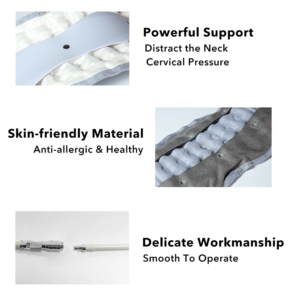 Inflatable Air Cervical Traction Cervical Spine Treatment Neck Correction Home Stretch Head Therapy Spine Massager Pain Relief