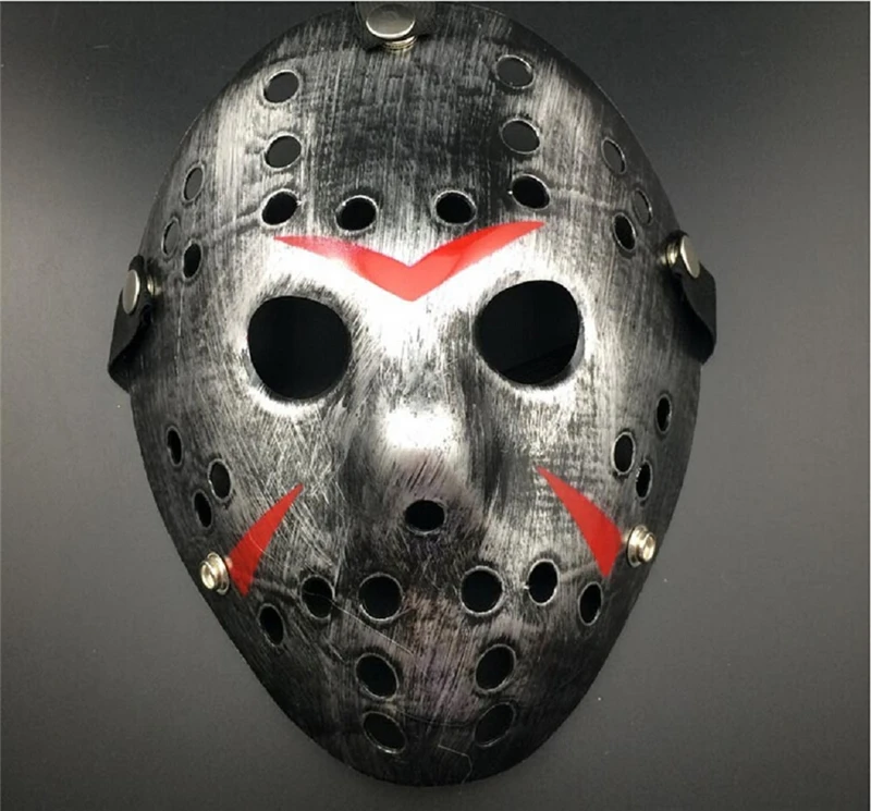 B Пятница 13-й Хэллоуин Myers Jason VS. Костюм Фредди реквизит ужас Хоккей Косплей Маска 6 цветов - Цвет: B