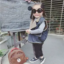 Детская одежда, для мужчин и женщин, детский жилет, ковбойские топы из берберского флиса, жилет, 19 осенне-зимняя одежда, стиль, для детей 2-7 лет