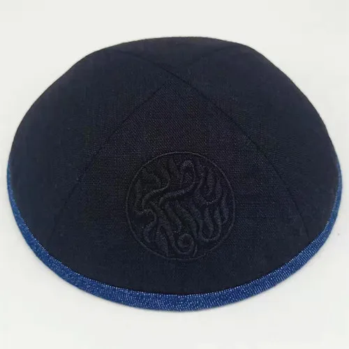 Изготовленные на заказ продукты KippotKippaYarmulke кипа Иудейская Кепка kippah kullies Beanies еврей шляпа-Кепка с черепом - Цвет: 224c19-EDe