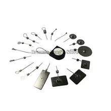 50 шт./лот Выдвижная пустышка для безопасности сотового телефона Противоугонная проволочная коробка стальной recoiler розничный дисплей анти-потеря 28*28 мм