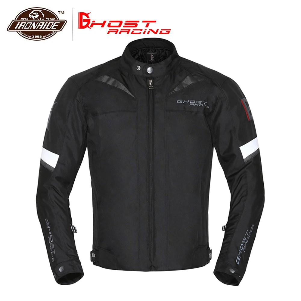 

GHOST RACING Men Motorcycle Jacket Waterproof Moto Jacket Windproof Moto Protection Motocross Off-Road Racing Riding Jacket