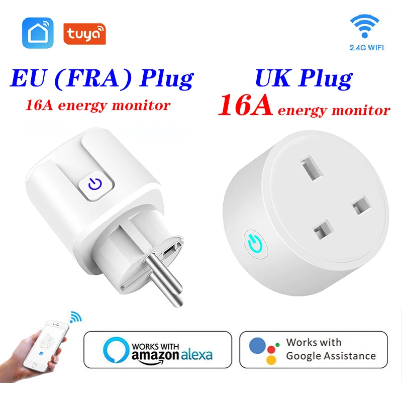 Wifi умная розетка мини вилка Великобритания ЕС WiFi Пульт дистанционного