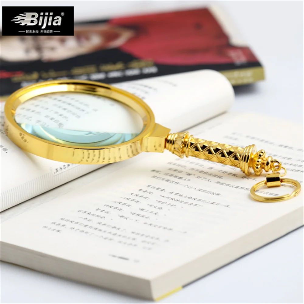 BIJIA Magnifier 15x Portable Handheld Elderly Child Reading HD Optical Large Lens 90mm | Инструменты