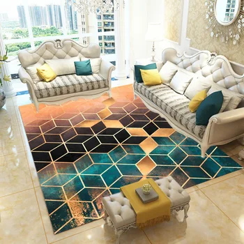 

Simple checkered crystal velvet carpet children's game climbing mat living room bedroom mat bathroom non-slip floor mat