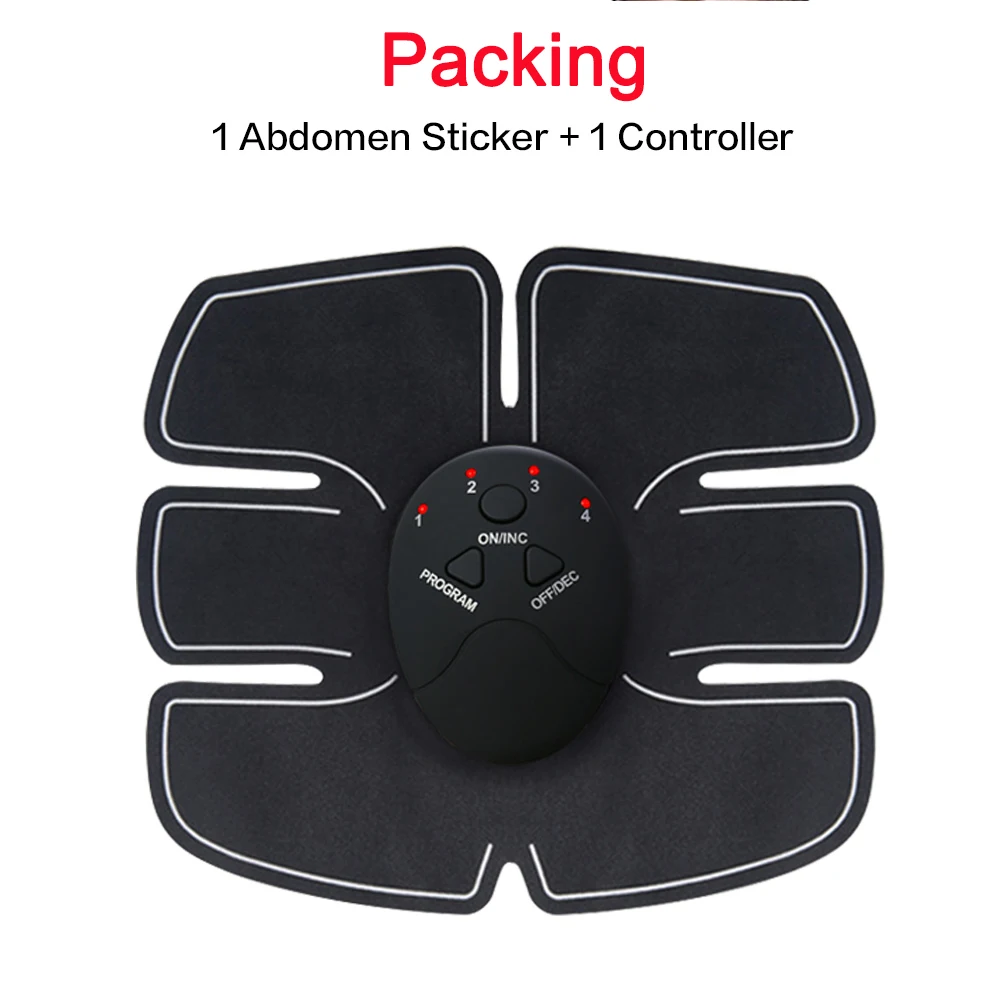 1 pcs abs Trainer Беспроводной EMS тренажер abs мышечный Стимулятор Миостимулятор для тела фитнес Электрический массажный пояс для похудения - Цвет: 1 pcs abs Trainer