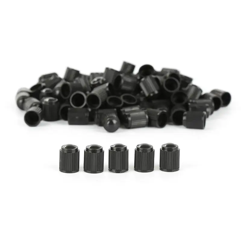 

500-1000Pcs/lot Black Plastic Tubeless Tyre Wheel Stem Air Valve Caps Car Tire Valve Caps Auto Truck Bike Dust Dustproof Caps