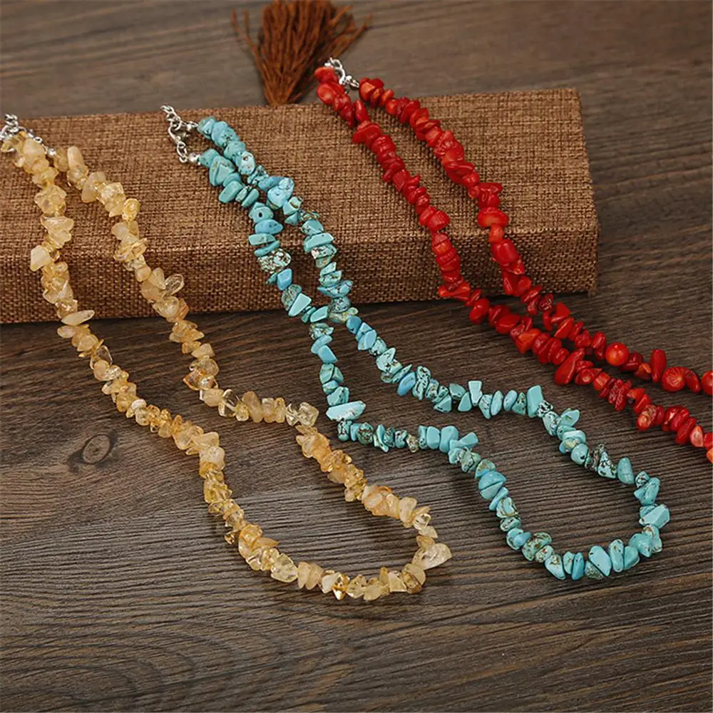 

12PCS Natural Stone Aventurine Breciated Beads Irregular Shape Gravel Beads For DIY Necklace Bracelet Fashion Jewelry Making