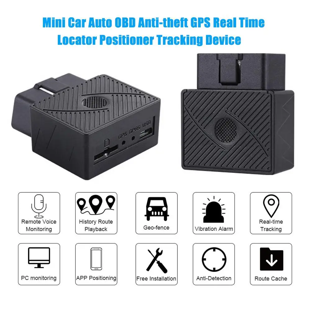 Mini Car Auto OBD Anti-theft GPS Real Time Locator Positioner Tracking Device Automobile Electronic Parts Car Accessories