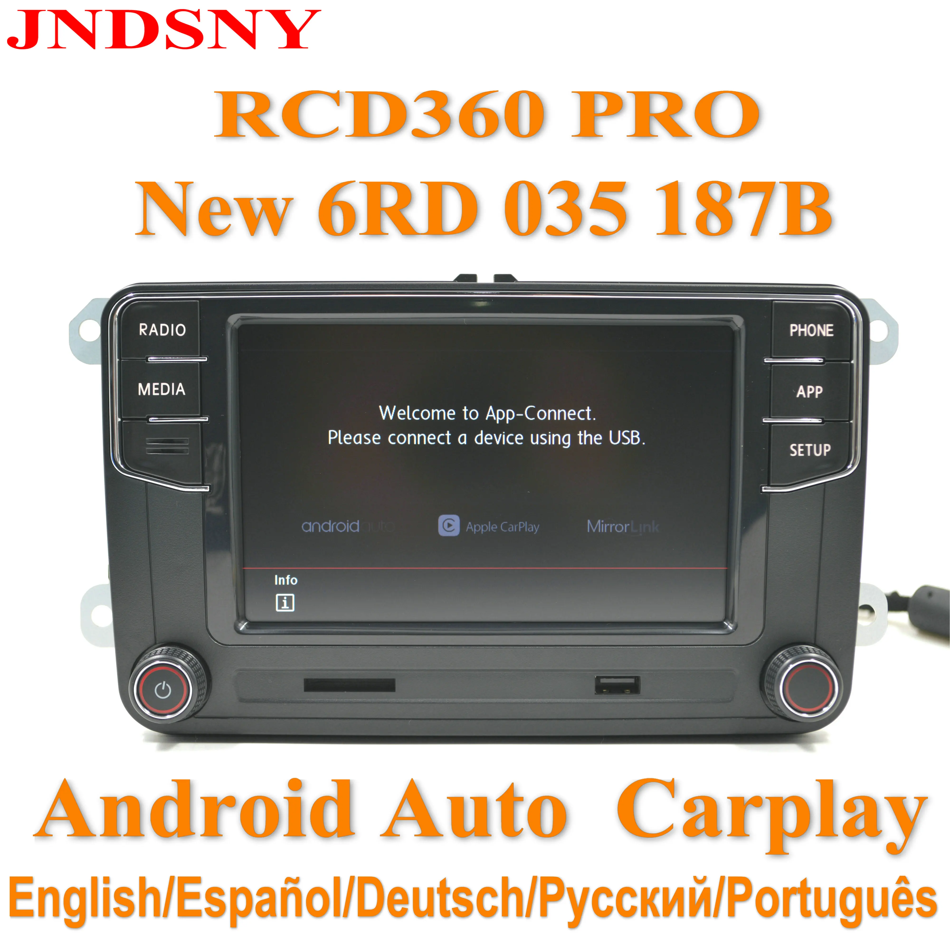 RCD360 PRO Android Auto CarPlay Новый RCD330 RCD340 6RD035187B MIB радиоприемник для VW Golf 5 6 Jetta MK5 MK6 CC Tiguan Passat