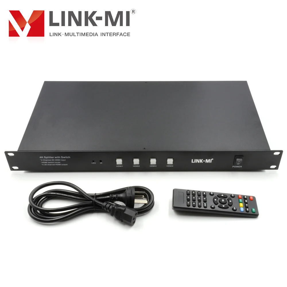 LINK-MI 4 in 20 out 4K HDMI 분배기 최대 3840*2160 @ 30Hz 또는 4096*2160 @ 24Hz UHD 비디오 분배기 지원