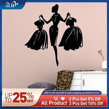 

Luxuriant Skirt Wall Art Sticker Modern Wall Decals for Female Woman Room Vinyl Stickers Art Mural muursticker