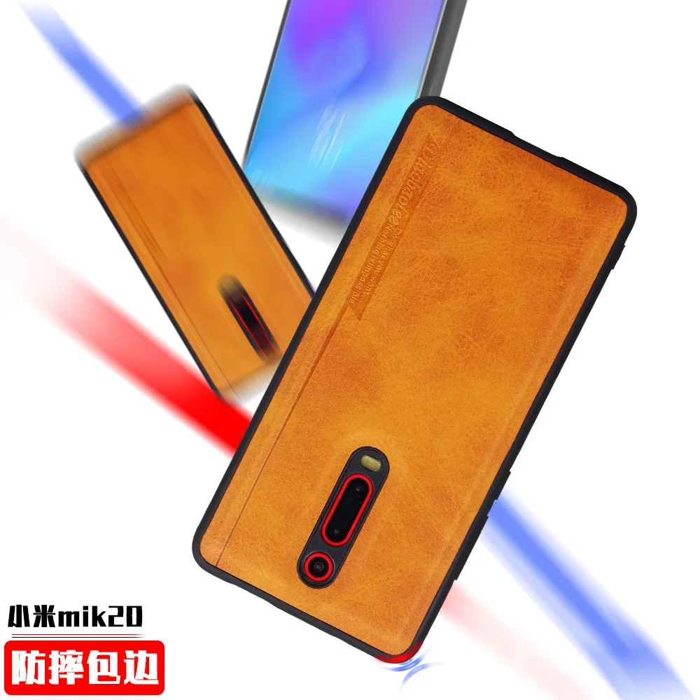 Стильный Redmi kk20pro чехол для телефона ударопрочный защитный просо 9 рукава чехол для задней панели кожаный чехол