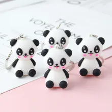 Adorkable Cute Panda Baby Keychain Girl'S Backpack Decorative Pendant Couples Car Key Chain Holiday Gift