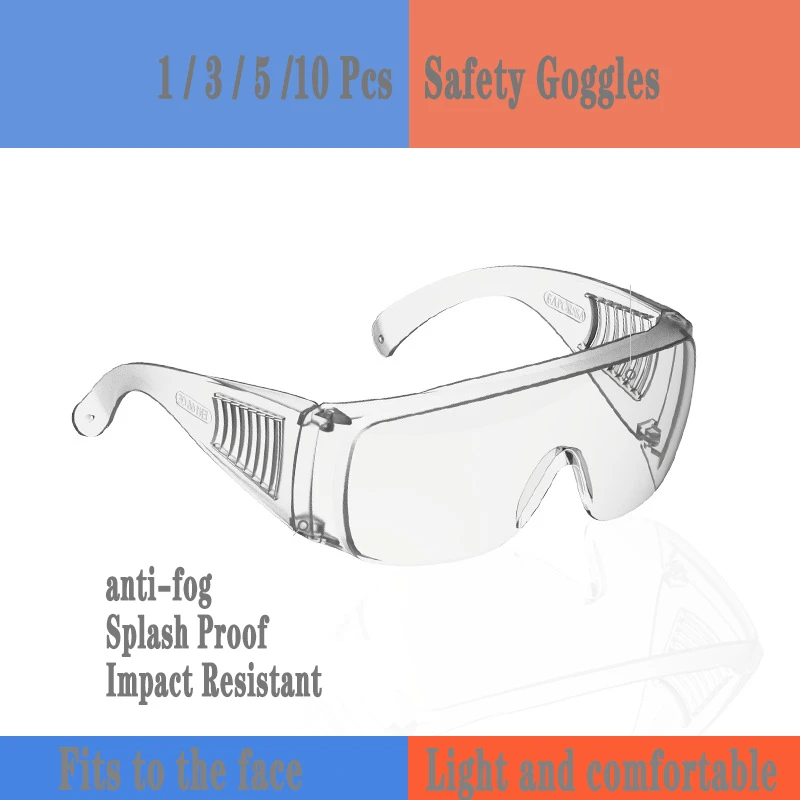 

Anti-virus Safety Goggles Protective Goggles Anti-virus Goggles Chemical Splash Proof Anti-fogging Impact Resistant Goggles