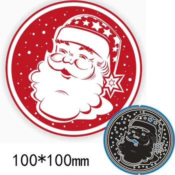 

10*10 cm Santa Claus New Metal Cutting Dies New Stencils for DIY Scrapbooking Paper Cards Craft Making Craft Decoration