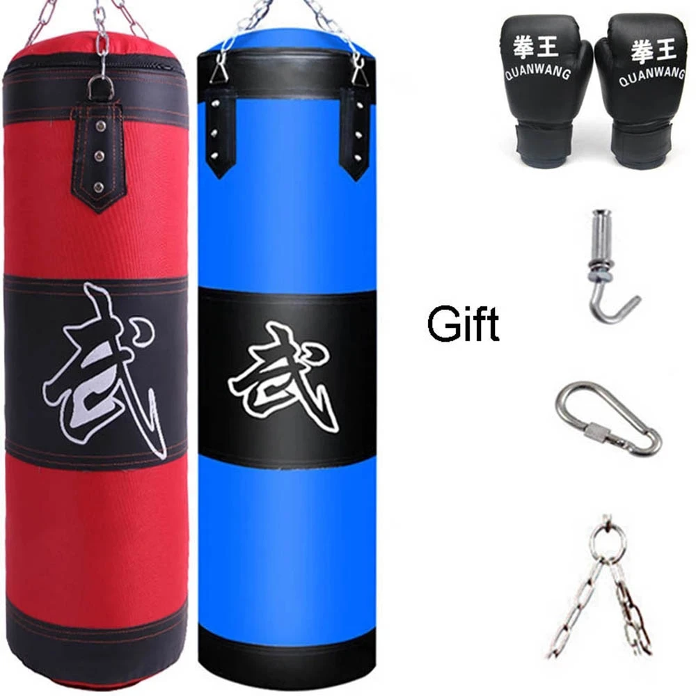 Punch Sandbag Durable Boxing Heavy Punch Bag With Metal Chain Hook