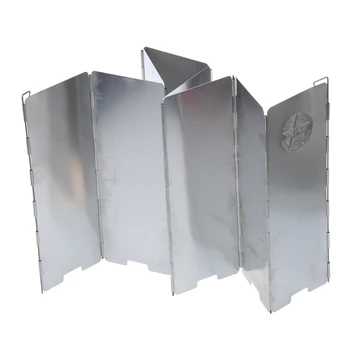 

8-Plate Aluminum Alloy Camping Cooker Stove Foldable Wind Shield Screen