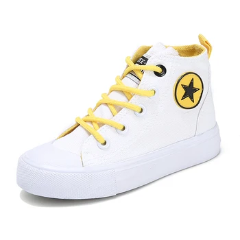 

Kids Canvas Shoes Fashion Casual Shoes Children High Top Canvas Painting for Kids Lightweight Sneakers for Girls Colorful Shoes