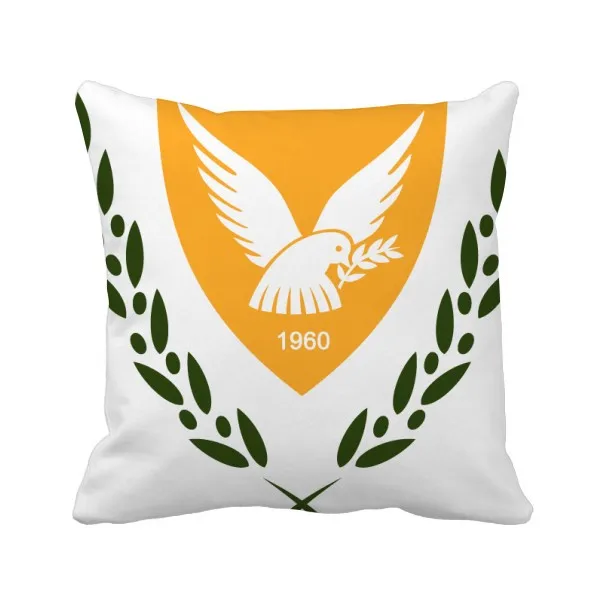 

Cyprus National Emblem Country Throw Pillow Square Cover