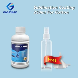 Revêtement de Sublimation de 250ML, pré traitement pour tissu en coton, flacon pulvérisateur et entonnoir gratuits 