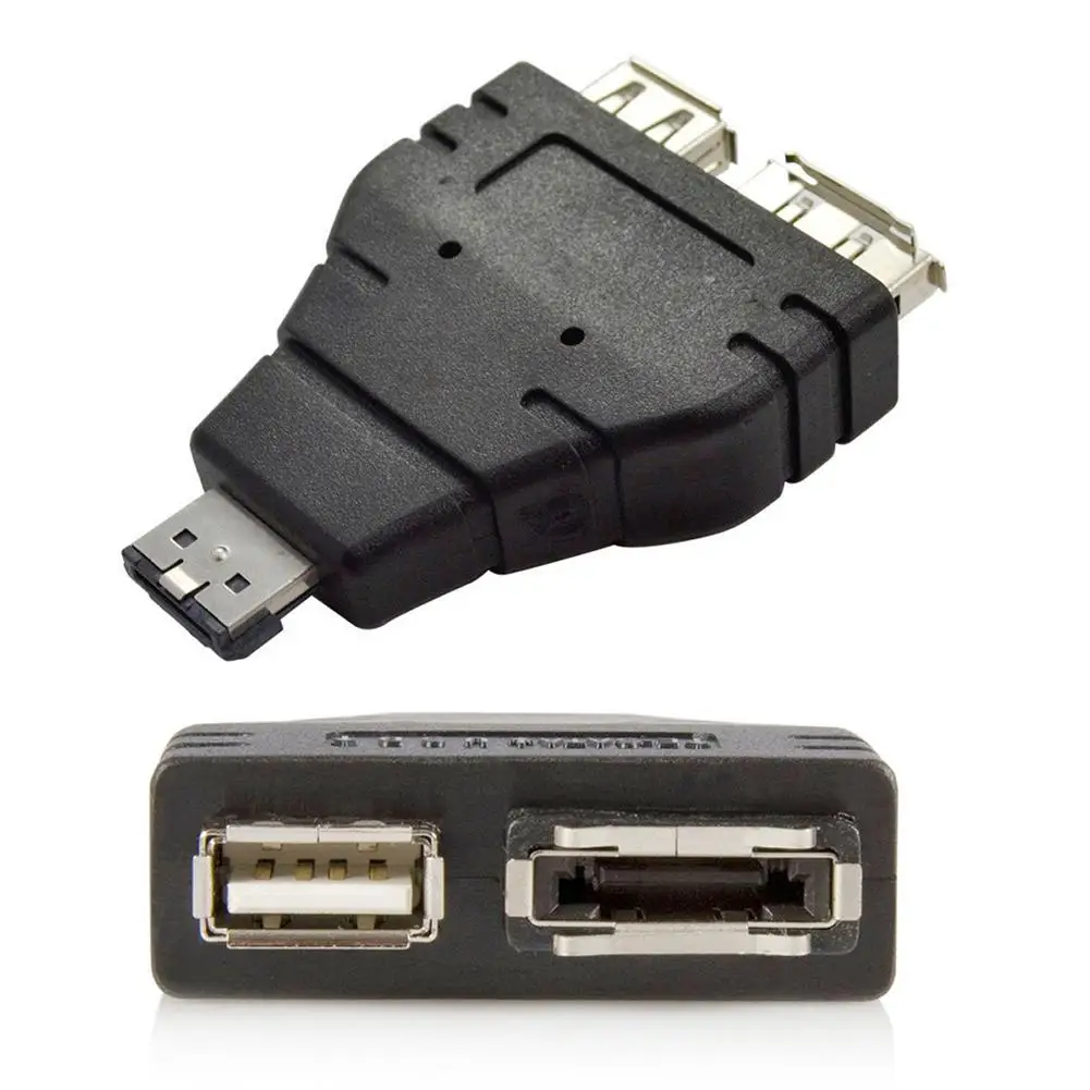 

Power eSATA to eSATA USB Combo Splitter Converter Adapter Connector Dual Port
