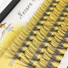 60 шт., накладные ресницы 0,07 C, накладные Индивидуальные ресницы для наращивания, 8-14 мм, Индивидуальные ресницы для макияжа, не магнитные