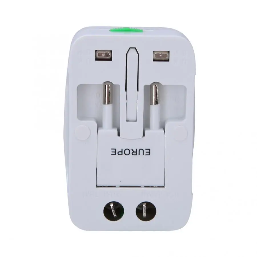 Огнестойкий ABS одиночный USB международный Путешествия адаптер питания AC 100~ 240V 10A Путешествия адаптер