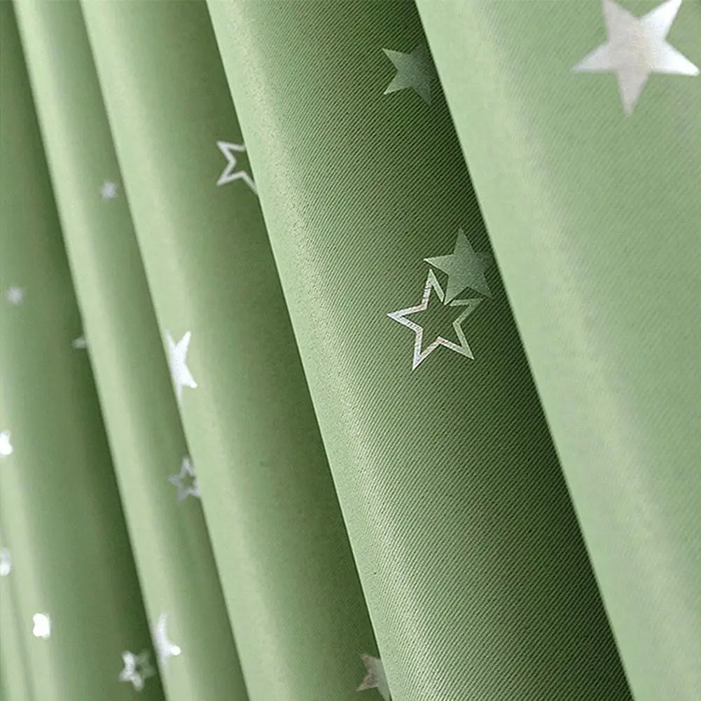 Yfashion занавес тканевый художественный текстиль для домашней среды затеняющая ткань теплая серебряная звезда готовая гостиная занавеска s