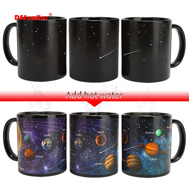 $US $8.24 New design Solar system Magic MugsTemperature Changing CupColor Chameleon Mugs Heat Sensitive Cup C