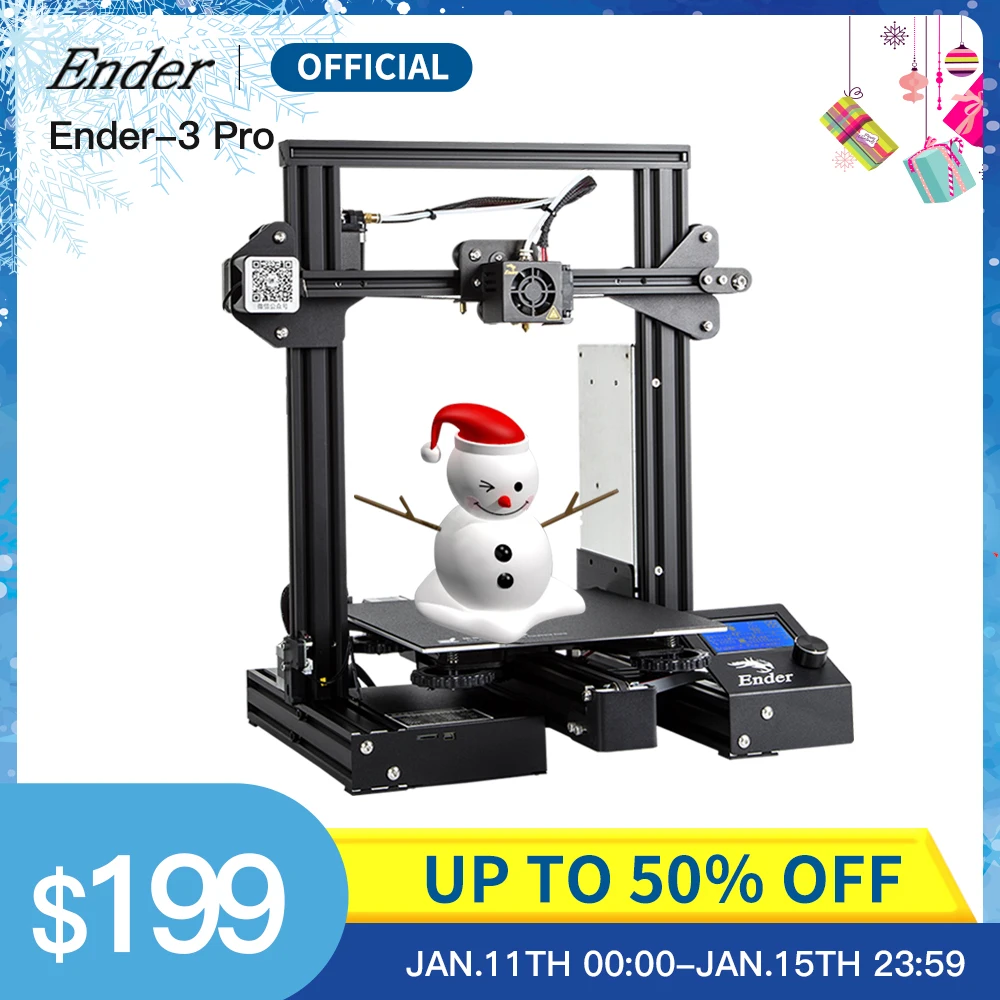 Ender 3 Pro 3D принтер DIY Kit reume Power Off Cmagnet сборка Плиты Большой размер MW источник питания