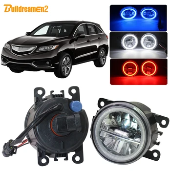 

Buildreamen2 For Acura RDX 2010 2011 2012 2013 2014 2015 Car H11 LED Fog Light Angel Eye Daytime Running Light 12V Accessories