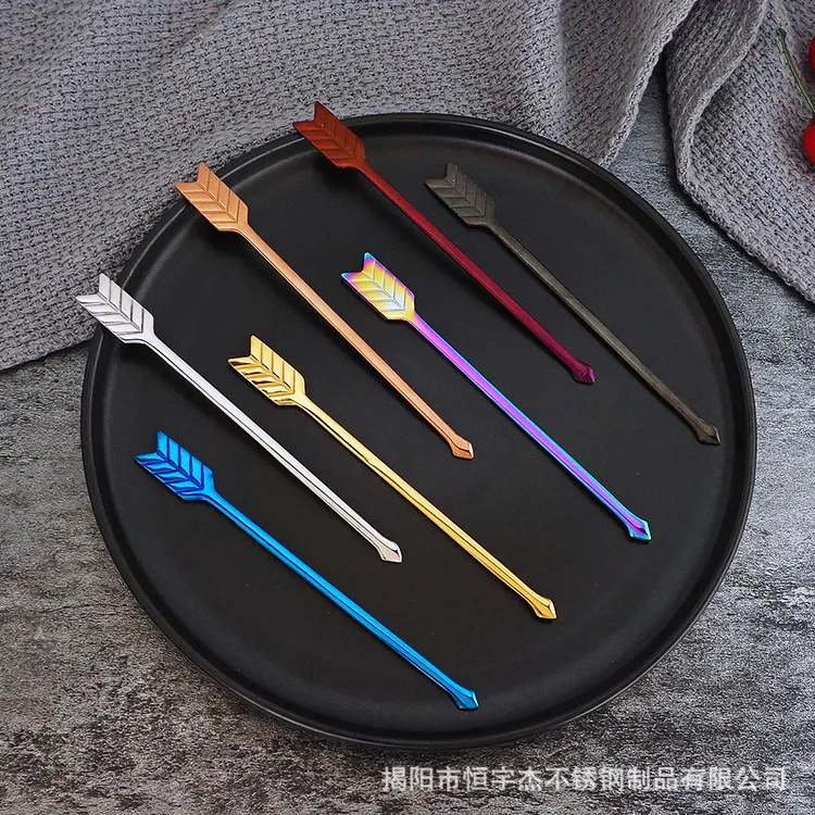 

Bow and Arrow Shape Fruit Fork 304 Stainless Steel Cake Pastry Fork Buffet Cocktail Forks Kitchen gadget Tableware