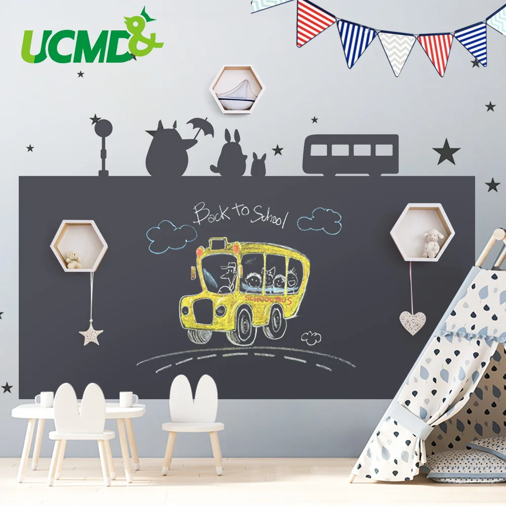 

Soft Blackboard Drawing Toy Writing Painting Erasable Chalkboard Removable Creative Wall Decor Sticker Educational Learning Toys