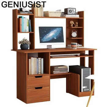 

Mueble Support Ordinateur Portable Standing Office Desk Bed Tray Portatil Tisch Computer Tablo Laptop Mesa Table With Bookshelf