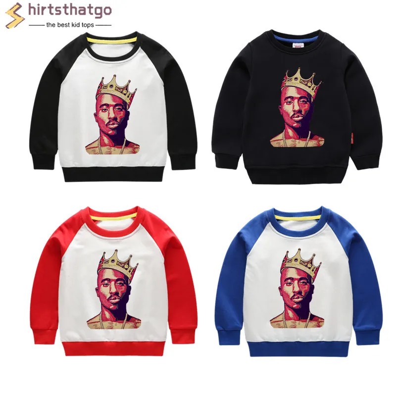 2pac/забавные толстовки с капюшоном в стиле хип-хоп для мальчиков и девочек детская