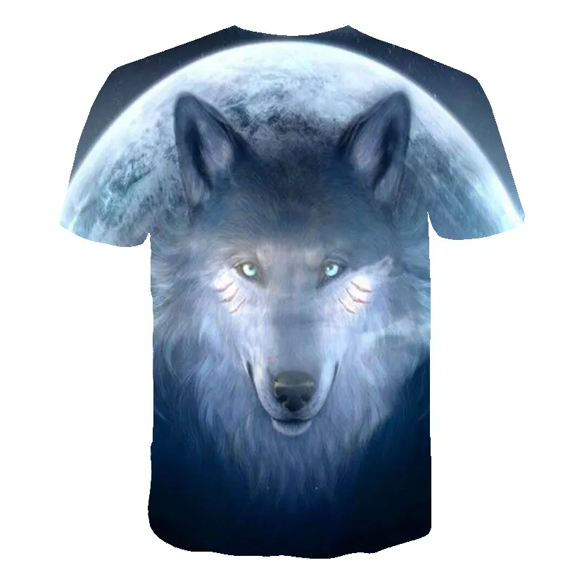 3D printed T-Shirt for Men with Wolves Images-13