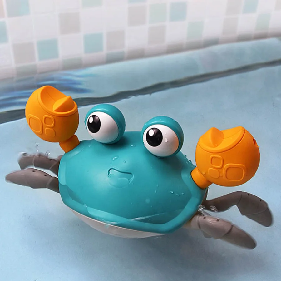 

Big Crabs Baby Bath Toys Kids Pool Swimming Funny Crab Bath Toys Big Crab Clockwork Baby Infant Water Summer Toys Dropshipping