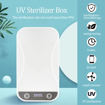 

10PCS/LOT Smart UV Sterilizer Disinfection Box Portable Cell Phone Led UVC Sanitizer Box Wireless For Pacifier Masks Cleaning
