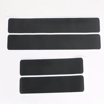 

Car Carbon Fiber Threshold Stickers Door Kick Protection Sticker protective Strip For Hyundai Santa Fe 2019 2020