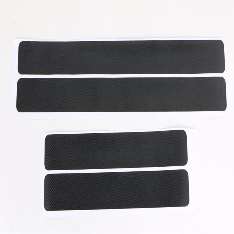 Car Carbon Fiber Threshold Stickers Door Kick Protection Sticker protective Strip For Hyundai Tucson 2018 2019 2020 2014-2020 | Автомобили
