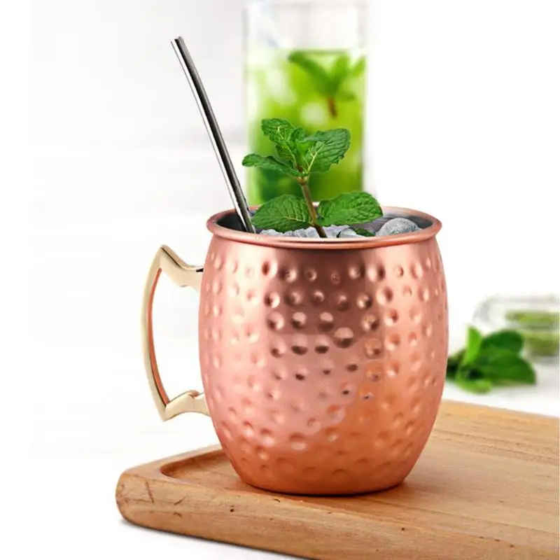 

Water Cup Moscow Mule Mug Stainless Steel Coffee Cup Cocktail Whisky Party Bar Bottle Coffee Drinking Juice milk Mug water Cup