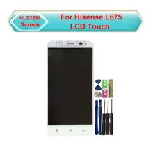 Para hisense l675 display lcd com tela de toque digitador assembléia substituição com ferramentas