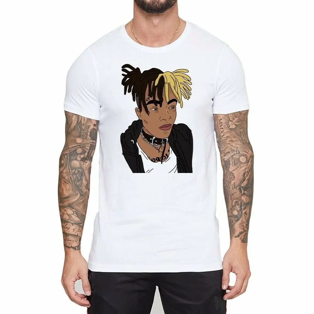 XXX Tentacion Singer Ringer Забавные футболки мужские белые хлопковые с коротким рукавом Billie