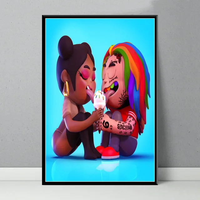 Nicki Minaj Singer Artwork Printed on Canvas 5