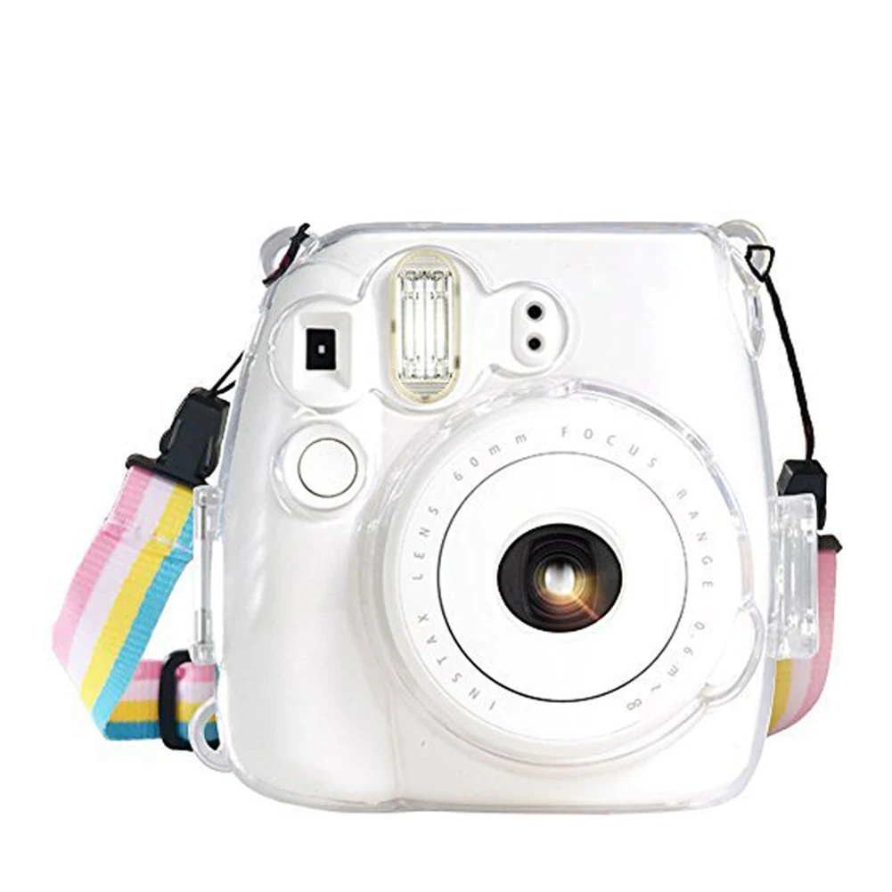 Portable Lightweight Cover Practical Protective With Strap Camera Case Housing Transparent Dustproof For Instax Mini 8 9